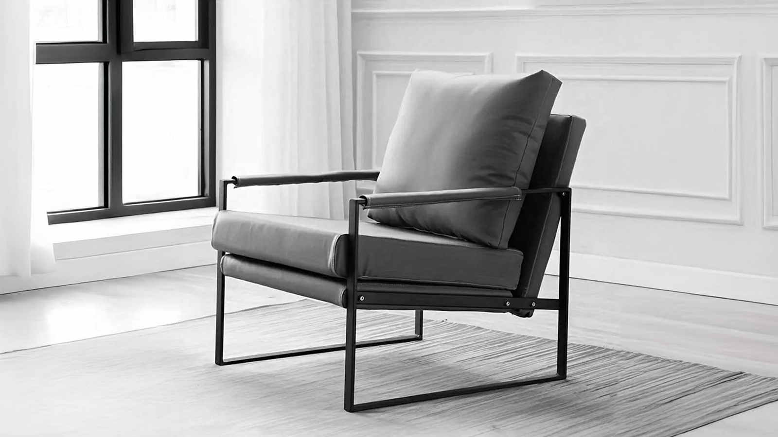 Read more about the article Sleek storage and stylish seating for your monochrome home